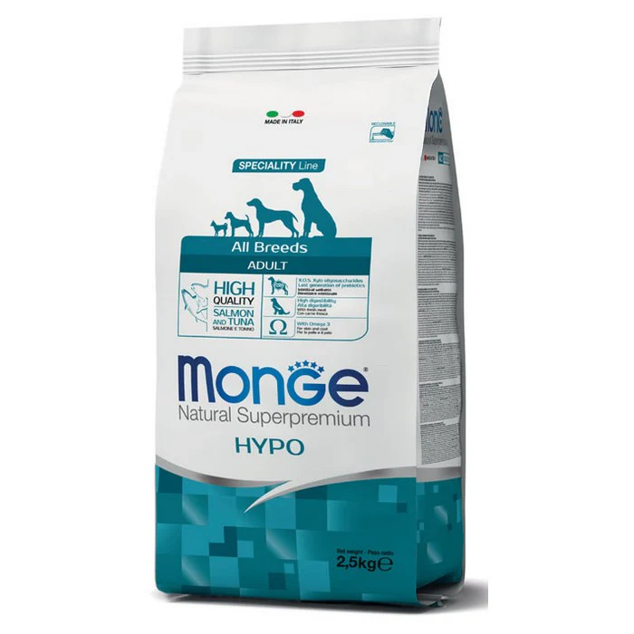 Monge Natural Superpremium All Breeds Adult Hypo con Salmone e Tonno 2.5kg