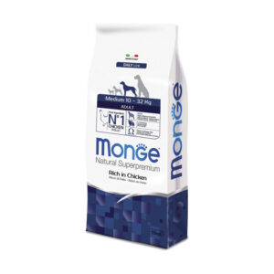 Monge Natural Superpremium Medium Adult Ricco in 12kg